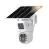 Dual lens solar powered camera